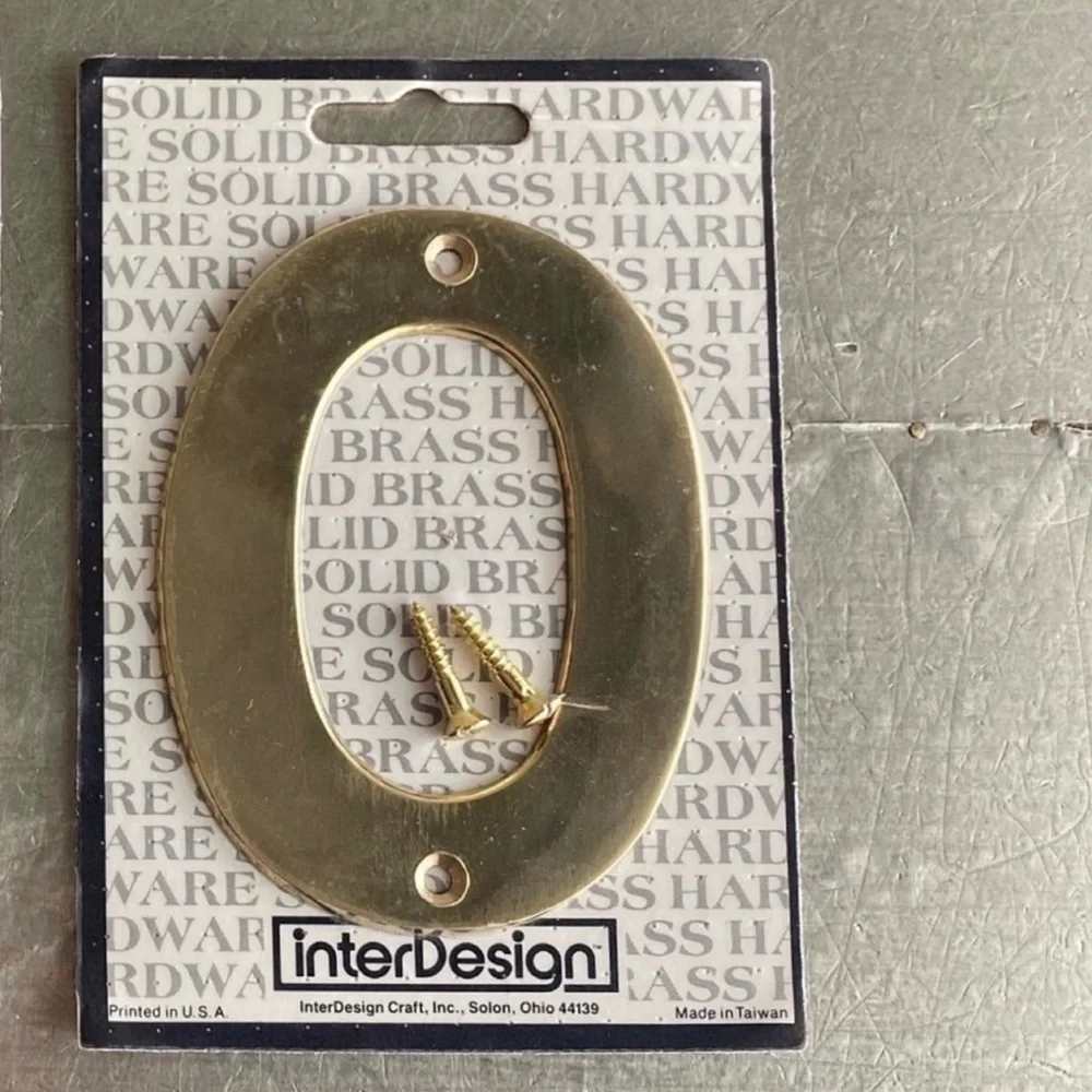 Williams Sonoma Brass House Address Number, #0